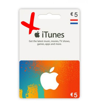 iTunes kaart 5 euro | Op naar 5